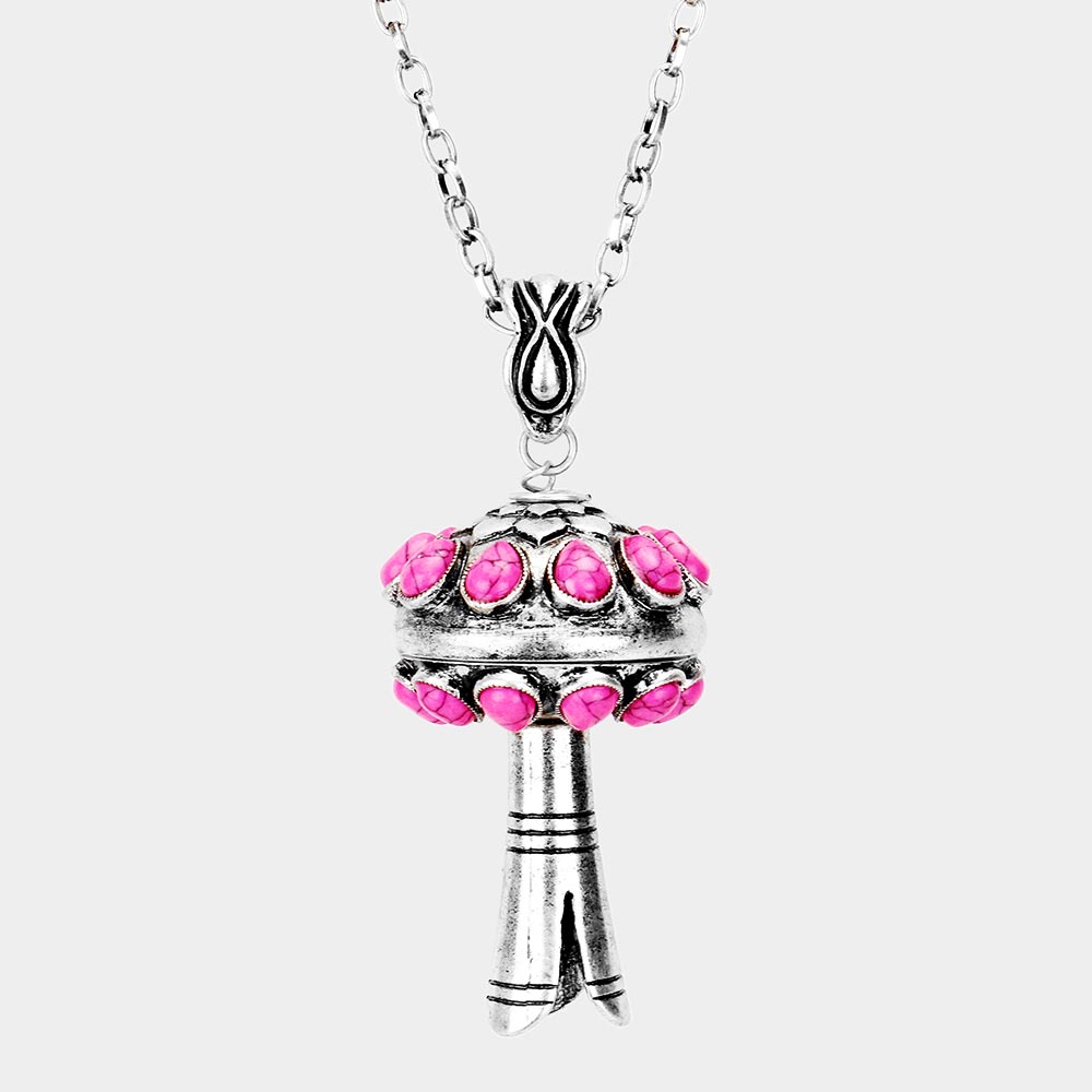 Single Squash Blossom Pendant Necklace