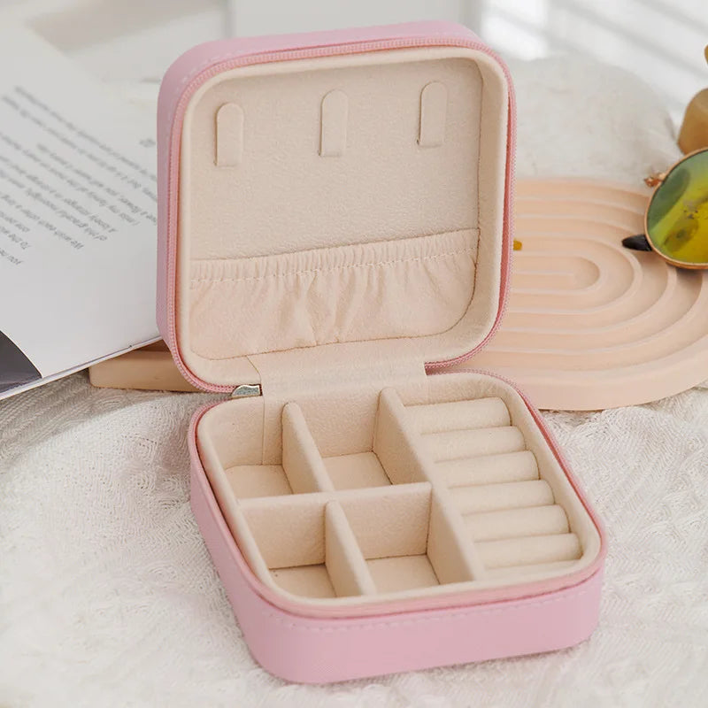 Double-layer Wooden Jewlery Box Ring Box Jewelry Boxes and Packaging with PU Leather Jewelry Storage Organizer and Makeup Case