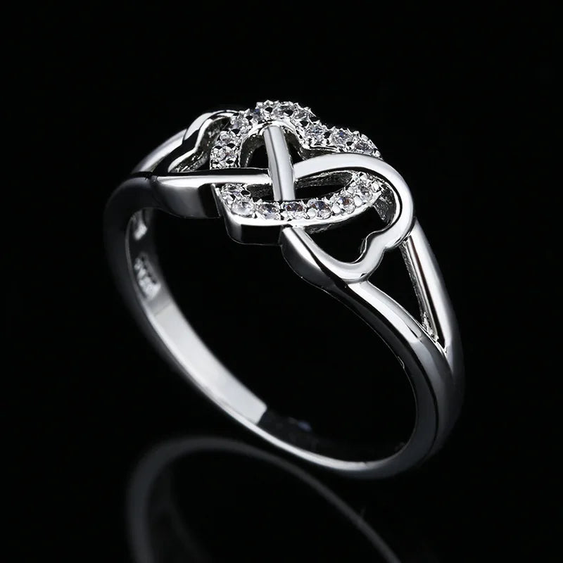925 Sterling Silver Rings 6-9 Size Exquisite AAA Zircon For Women Exquisite Student Girlfriend Jewelry Accessories Wedding Fash