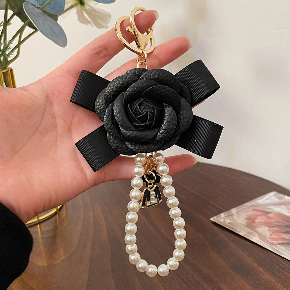 2024 Fashion Flower Keychain Camellia Handbag Pendant Gifts Souvenirs