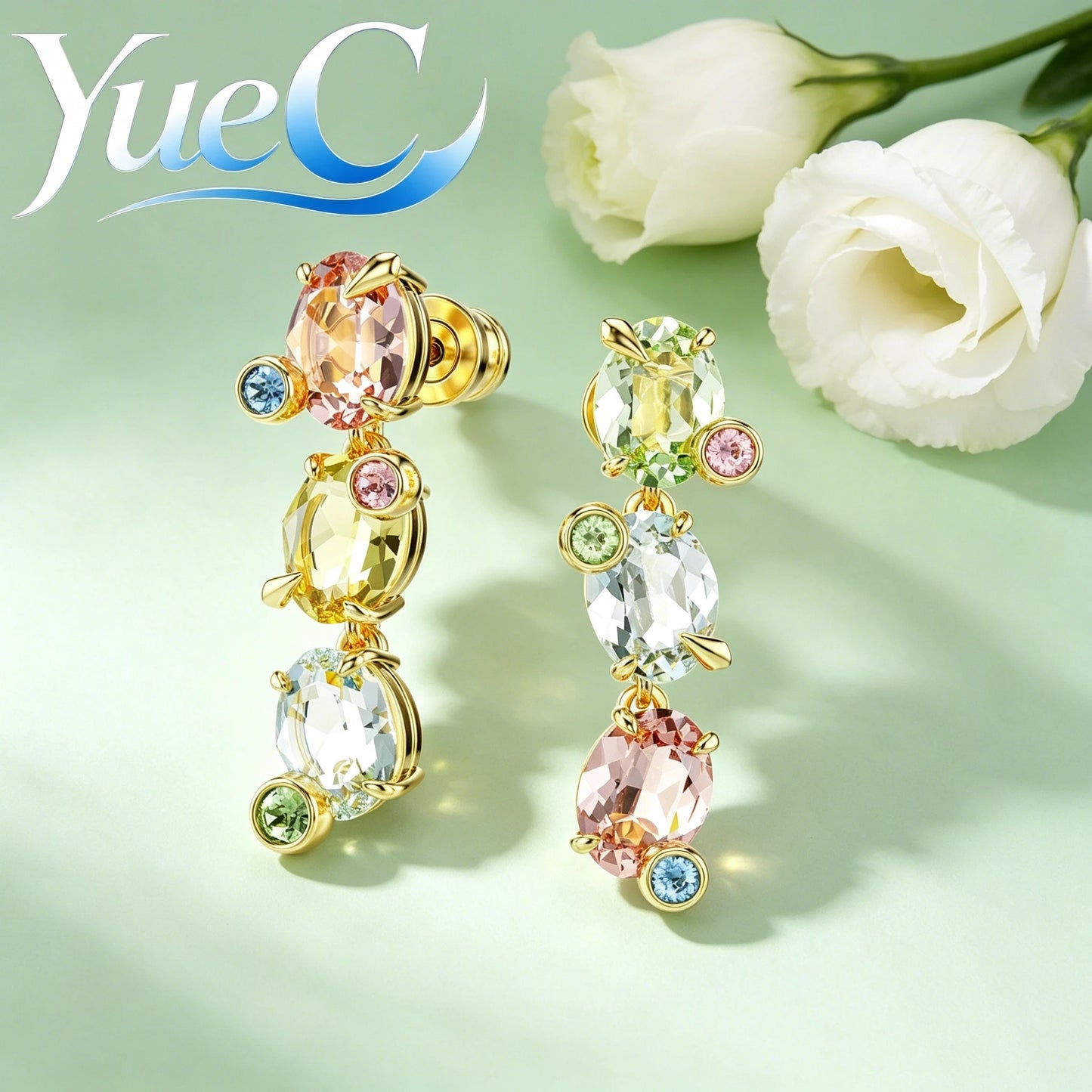 2026 YueC NEW Original Product: Flower Necklace, Butterfly Earrings, Light Luxury Charm Bracelet, Niche Design, Exquisit