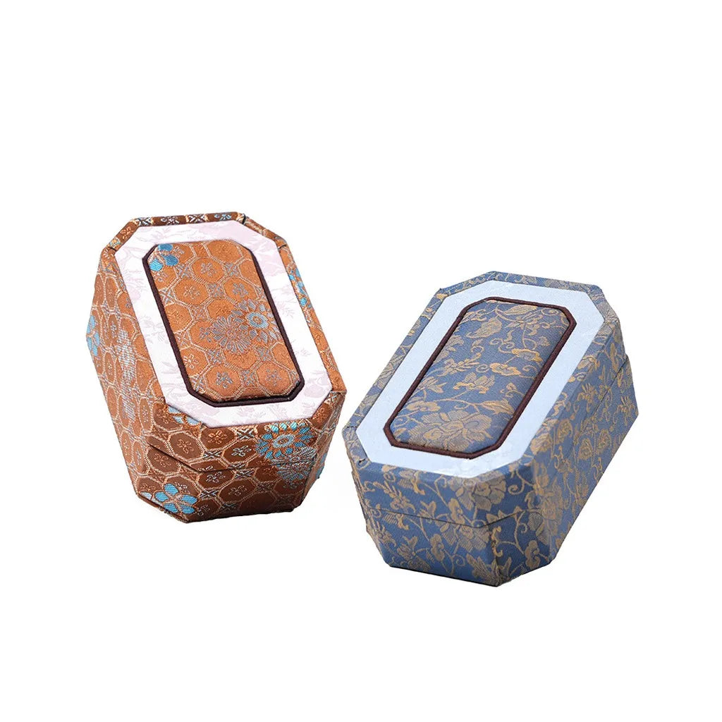 Antique Storage Box Easy To Maintain Oriental Jewelry Box Fabric Storage Box Wear-Resistant For Jewelry Storage