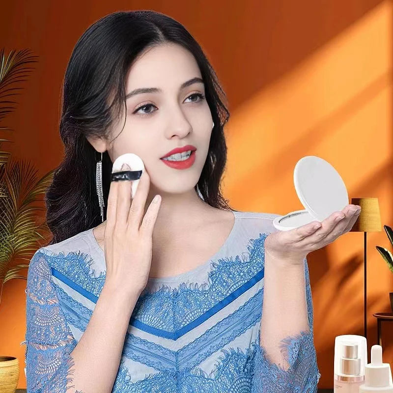 LED Compact Mirror with 1X/10X Magnification Portable Folding Handheld Small Pocket LED Travel Makeup Mirror for Daily Use/Gift/