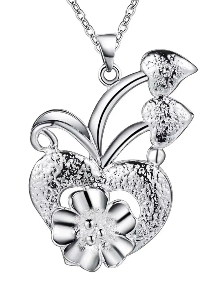 High Quality 925 Sterling Silver Necklace Pendant Chain For Women Exquisite Student Girlfriend Jewelry Accessories Gifts