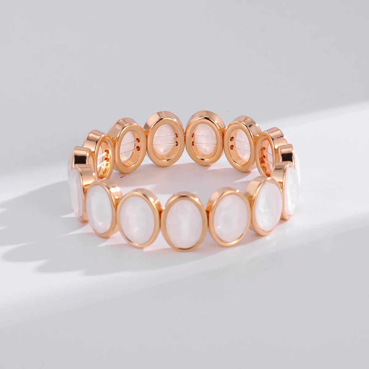 2026 New Arrival Glass Crystal Candy Beads Bracelets Colorful Rhinestone Girl Women Gold Color Bangle Bohemian Style Bracelet