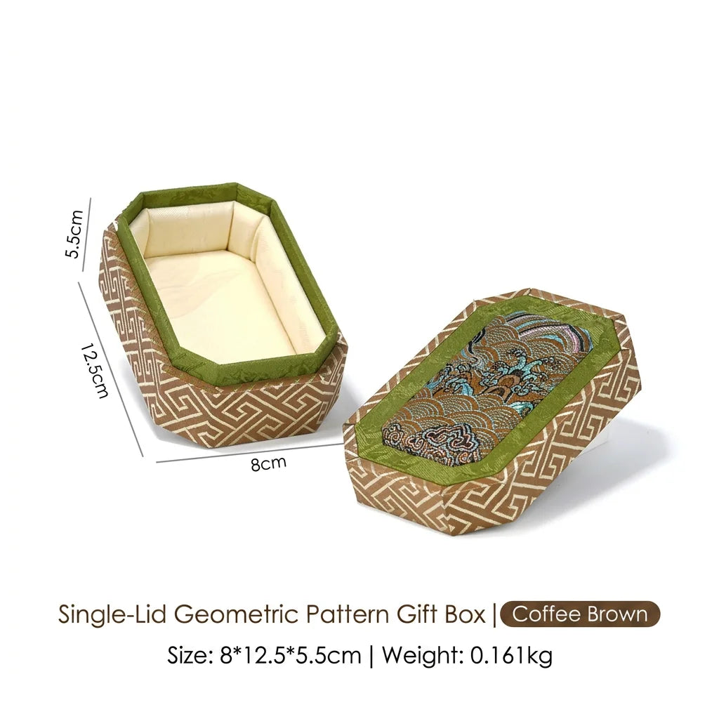 Antique Storage Box Easy To Maintain Oriental Jewelry Box Fabric Storage Box Wear-Resistant For Jewelry Storage