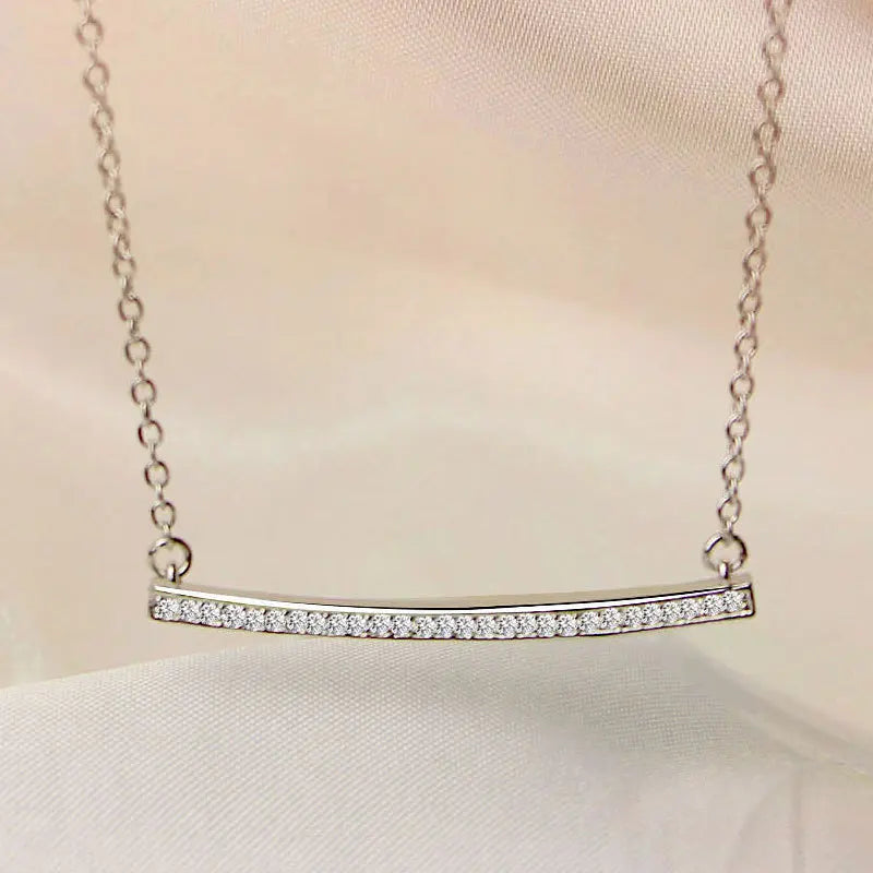 925 Sterling Silver Necklace Pendant Romance Heart Zircon High Quality For Woman Fashion Wedding Engagement Jewelry Gift