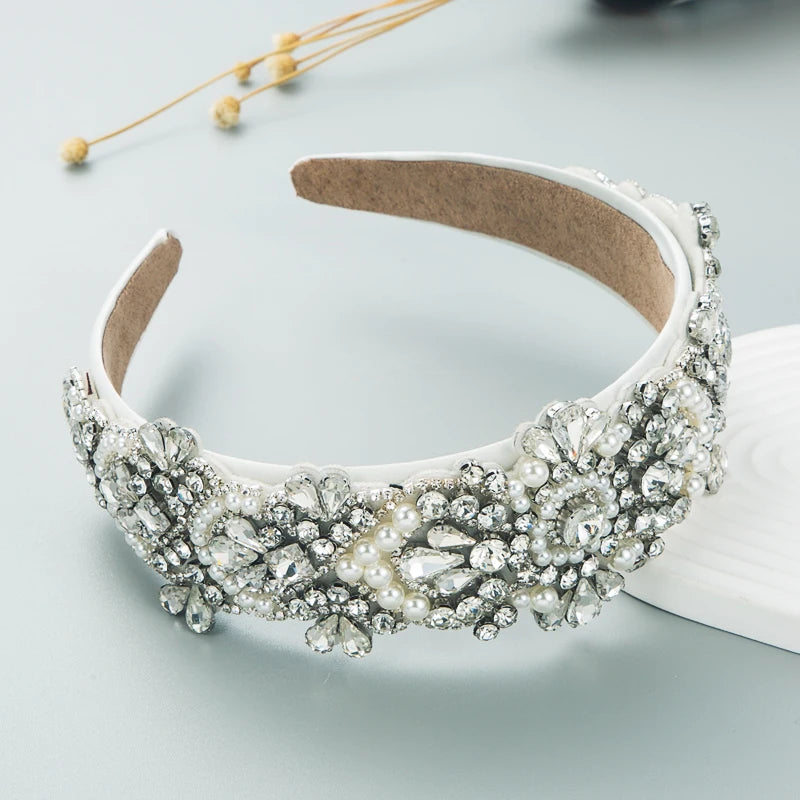 Cross border New European and American Fashionable and Gorgeous Baroque Headband High end Trendy Hair Accessories for Women