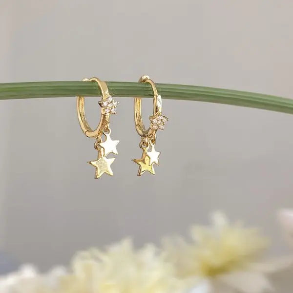 Female Luxury Crystal Zircon Stud Earrings Vintage Flowers Christmas Snowflakes Temperament Earrings New Year Jewelry Gifts