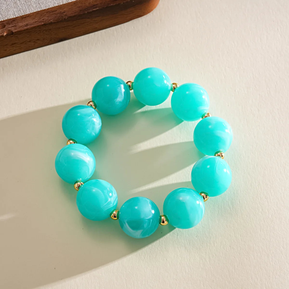 KMVEXO Fashion Colorful Acrylic Big Beads Necklace Bracelet Set for Women Personality Originality Holiday Jewelry Accessories