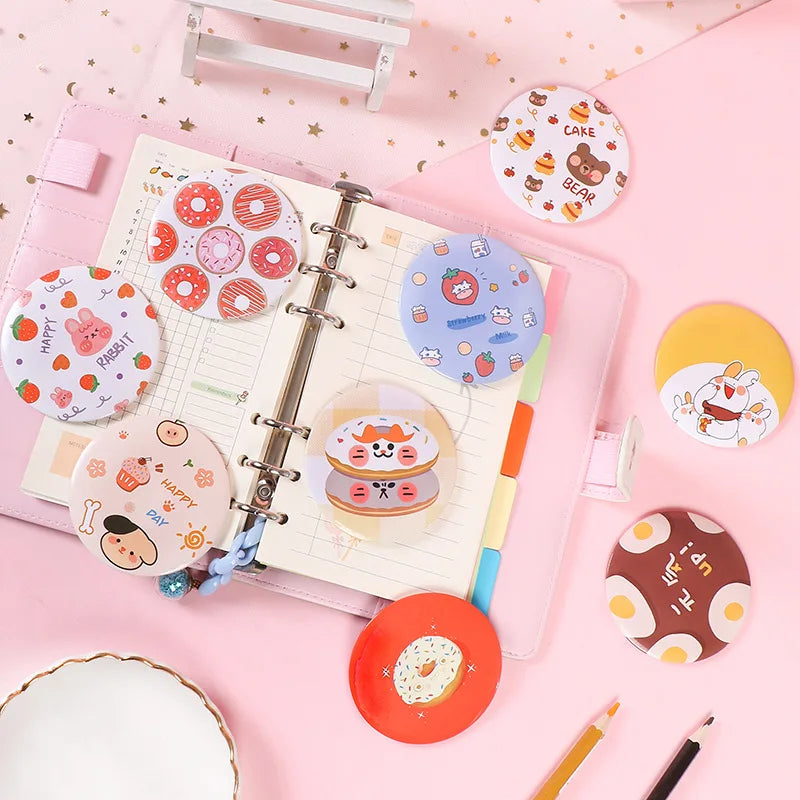30 Pcs Cartoon Flower Cosmetic Mirror / Sweet Women Makeup Pocket Mini Portable /Nice Party Christmas Gift