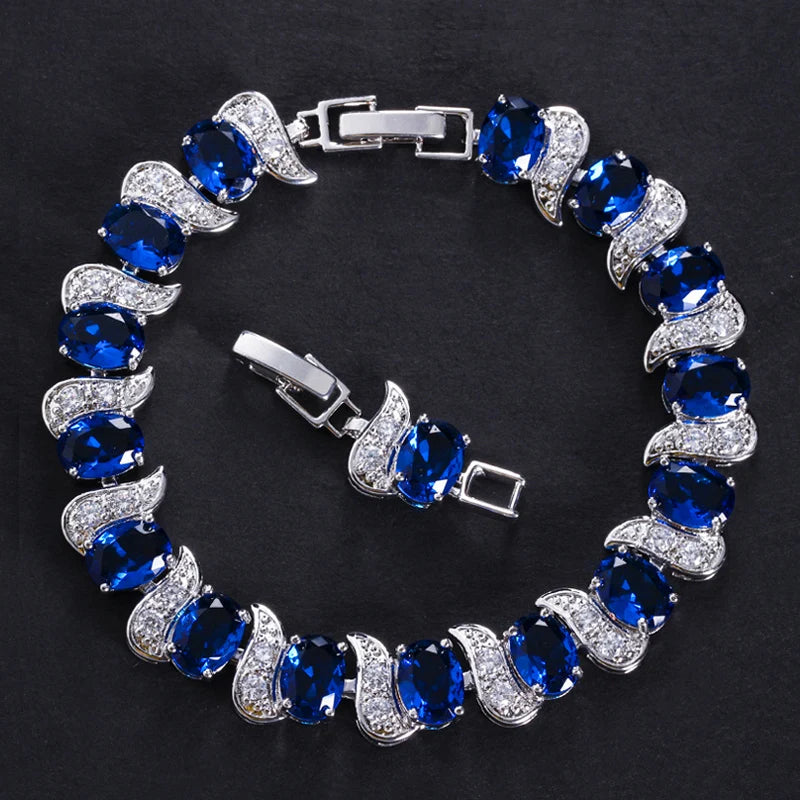 ThreeGraces Shiny Pink Cubic Zirconia Luxury Bridal Wedding Party Tennis Bracelet for Women Fashion Costume Jewelry BR084
