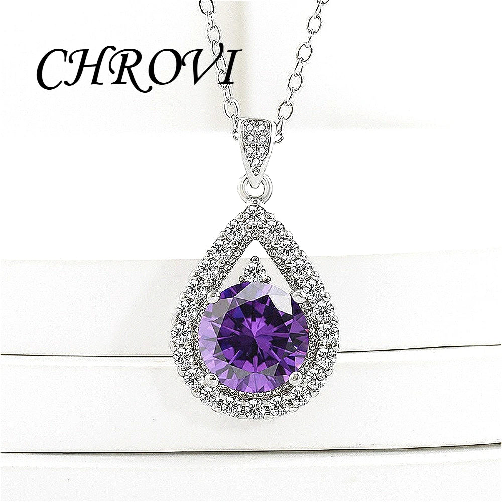 Luxury-Style 925 Sterling Silver Necklace - Fashionable and Versatile Pendant for Women - Gemstone Collar Chain