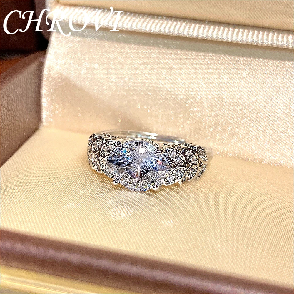 Luxury 925 Sterling Silver New Model Flashing Devil's Eye Ring High-End Fashion Micro-set Wheat-shaped Precious Gemstone Ring