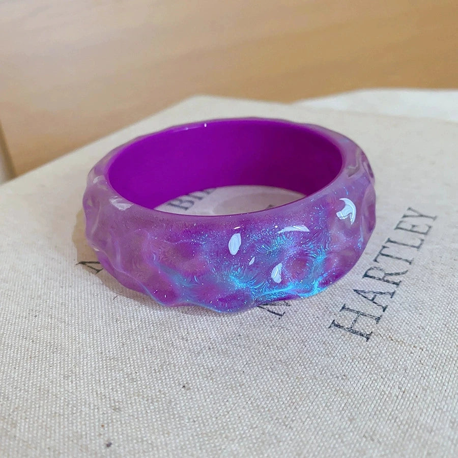2026 Trendy Summer Irregular Fashion Resin Bracelet For Fashion Women Charm Sea Beach Seaside Vacation Jewelry Accessories