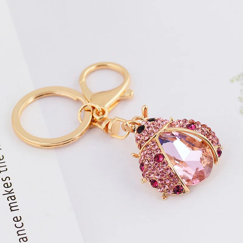 Fashion Rhinestone Crystal Metal Keychain Lovely Cartoon Marine Style Tortoise Fish Dolphin Keyring HandBag Car Pendant Gift