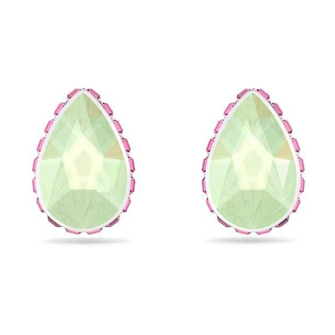 2026 New Trend Fine Anniversary Jewelry Sets Charming Blue Flower Green Water Drop Crystal Luxury Women's Necklace Ring Earrings