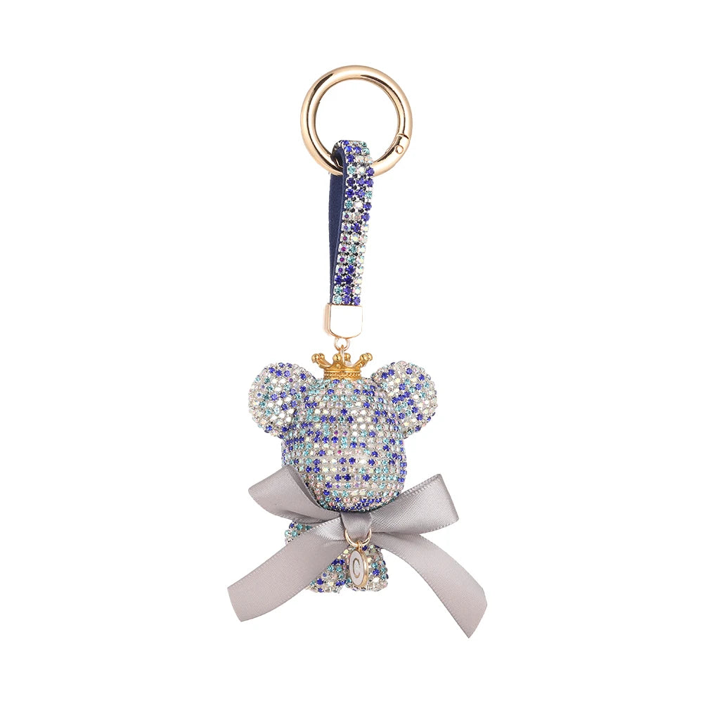 Bear Key Chain Full Crystal Inlay