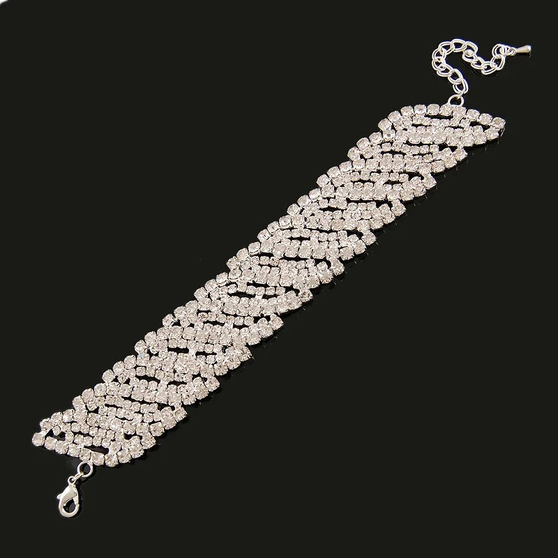 New Fashion Charm Bracelets 925 Silver AAAAA Zircon Crystal Women Bracelet Wedding Engagement Luxury Jewelry