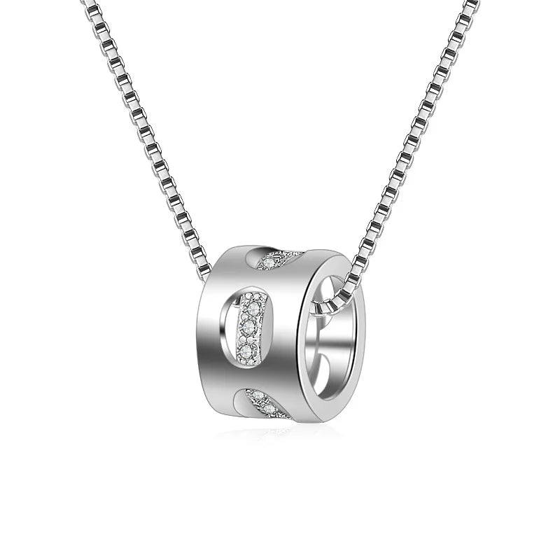 925 Sterling Silver Necklace Pendant Romance Heart Zircon High Quality For Woman Fashion Wedding Engagement Jewelry Gift