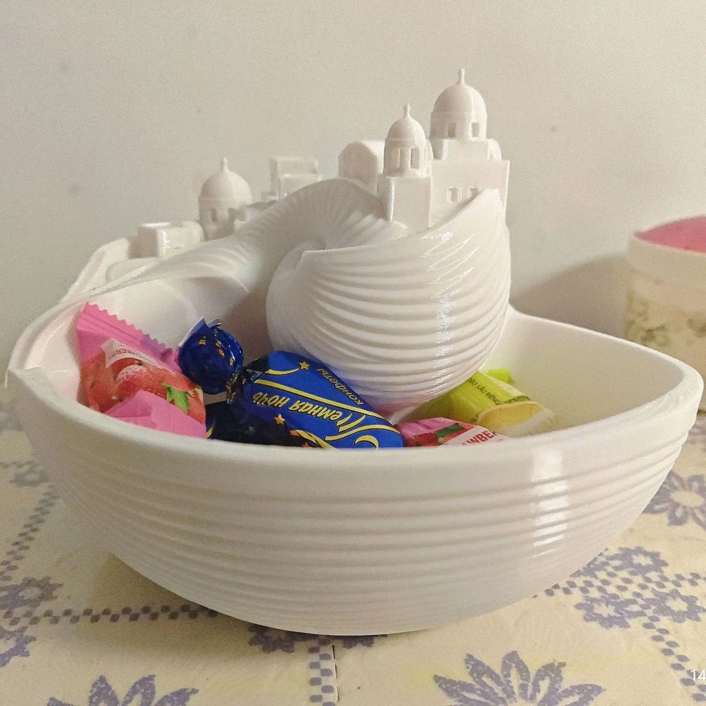 Santorini Coastal Style Conch Shell Storage Box Cute Key Jewelry Organizer Lovely Home Desktop Decor Ornament