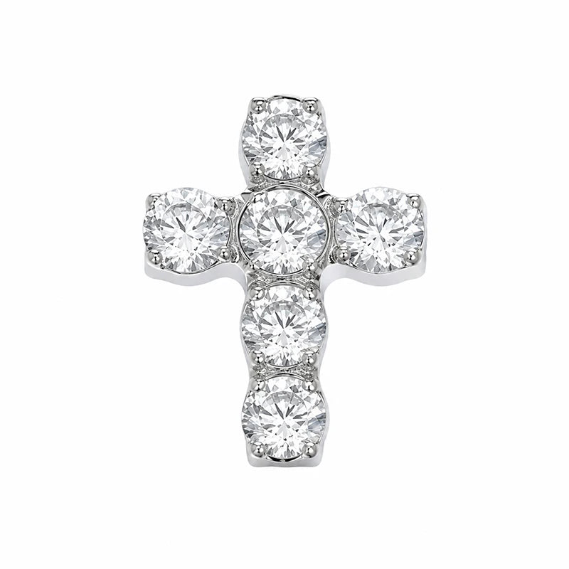 EILIECK 1Pcs ASTM F136 Titanium Spiral Cross Zirconia Ear Piercing 16G Lip Nose Body Piercing Earrings Body Piercing Jewelry