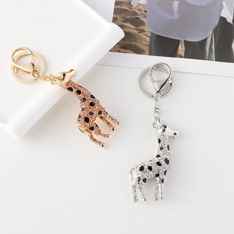 2024 New Giraffe Keychain Prairie Zoo Souvenir Gift Travel Backpack Pendant