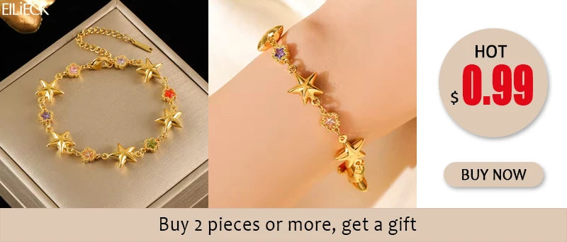 EILIECK Stainless Steel Exquisite Butterfly Zirconia Pendant Necklace For Women Fashion 18K Gold PVD Plated Daily Jewelry Gift