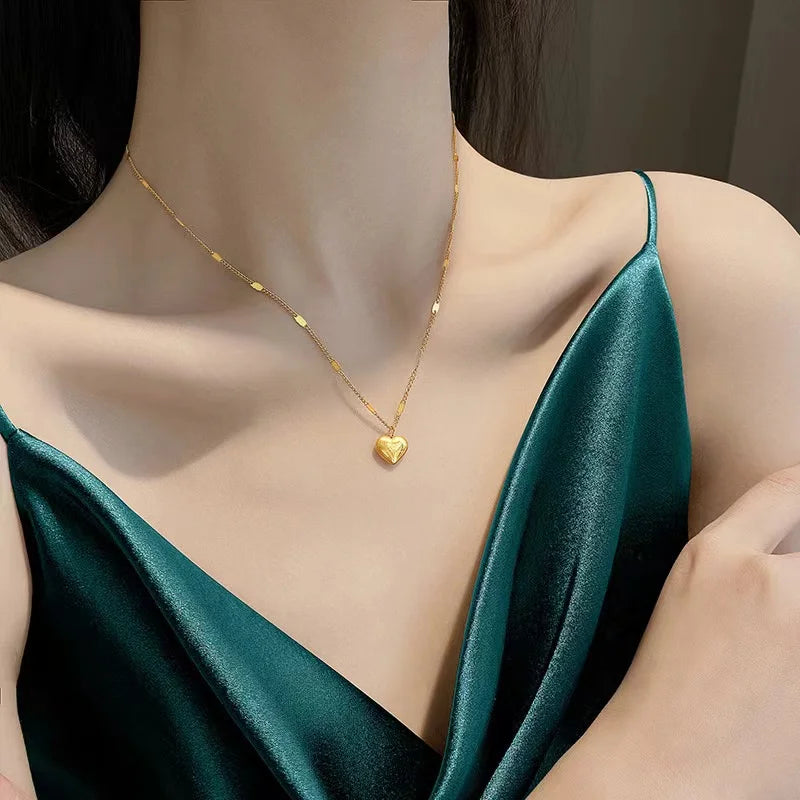 EILIECK 316L Stainless Steel Delicate Shiny Cubic Zirconia Cross Pendant Necklace for Women High Quality Jewelry Water Resistant