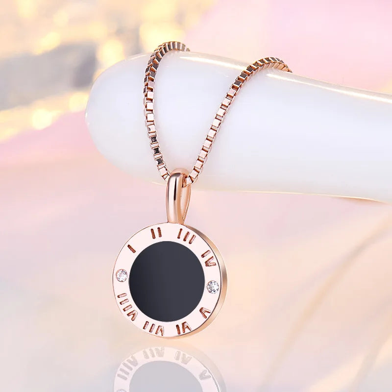 925 Sterling Silver Necklace Pendant AAA Zircon For Women Fashion Exquisite Student Girlfriend Jewelry Accessories Heart Gift