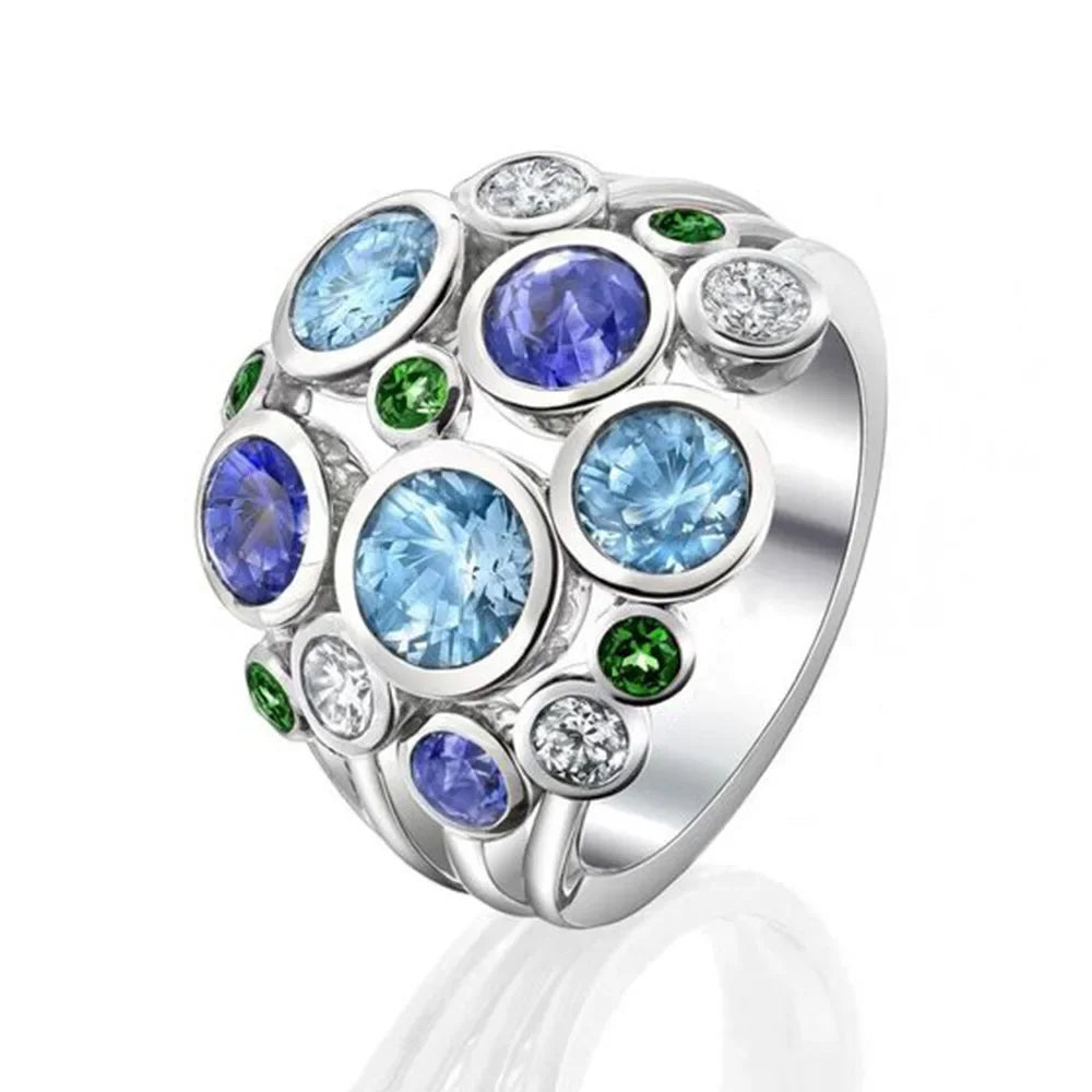 2026 925 Silver Wedding Rings Simple Geometric Wide Hollow Circle Handmade Jewelry for Women Stainless Steel Ring