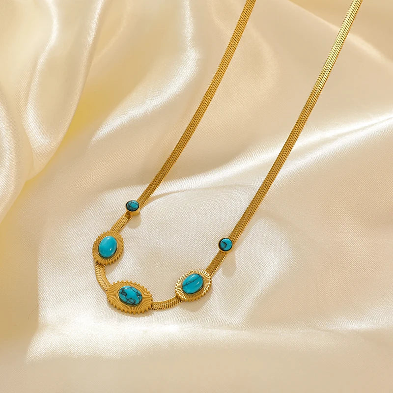 EILIECK 316L Stainless Steel Heart Chokers Necklace For Women New Fashion Collar Neck Chain Waterproof Gold Color Jewelry Gift