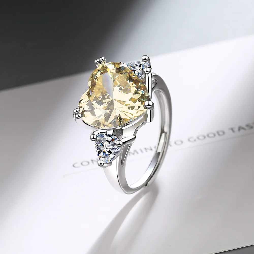New 925 Sterling Silver 6A Zircon Ring Luxury Shines Simplicity Fashion Exquisite For women Wedding Engagement Jewelry