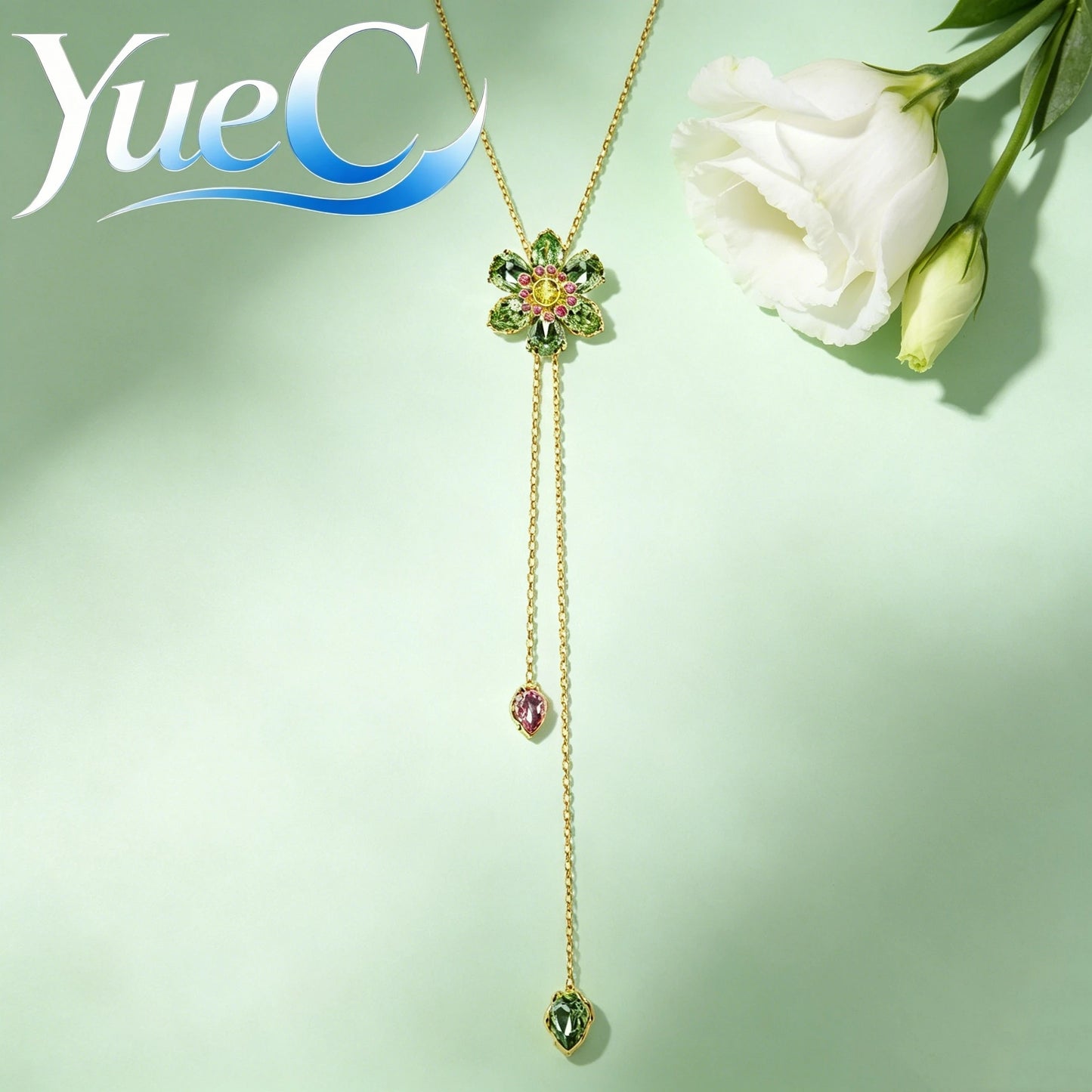 2026 YueC NEW Original Product: Flower Necklace, Butterfly Earrings, Light Luxury Charm Bracelet, Niche Design, Exquisit