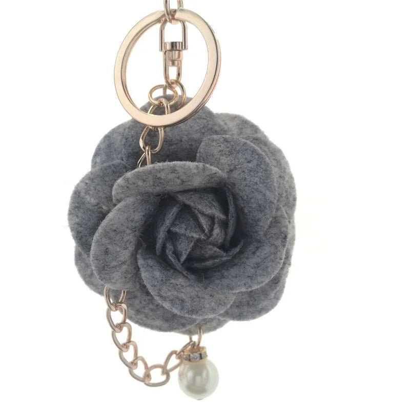 Luxury CC Eiffel Tower Car Key Chains Women Bag Handbag Pendants Plush Keychain Gift Jewelry