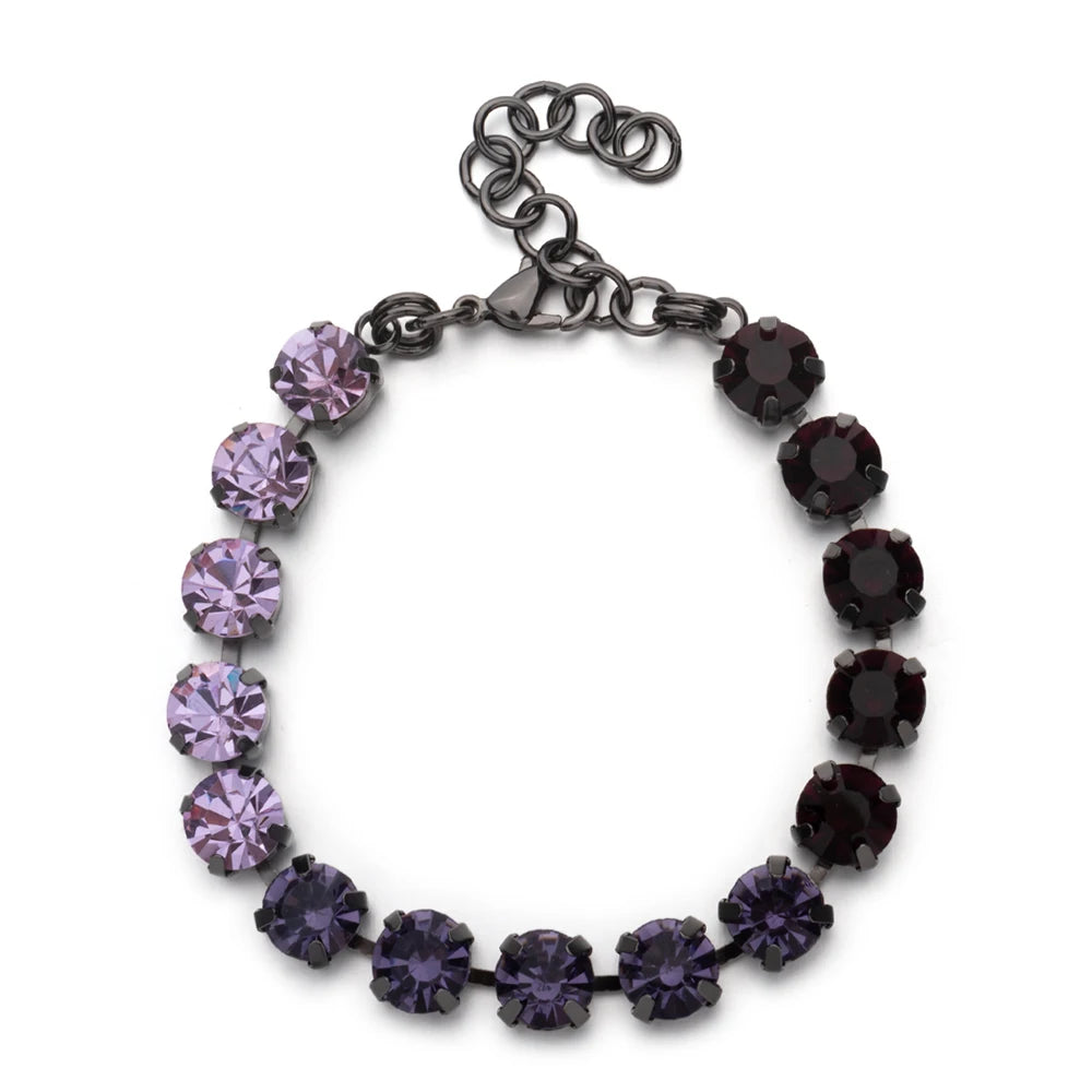 New Design Hot Deal Crystal Charms Bracelets For Women Claw Drill Set Colorful Crystal Bracelets Lobster Clasp  Link Chain