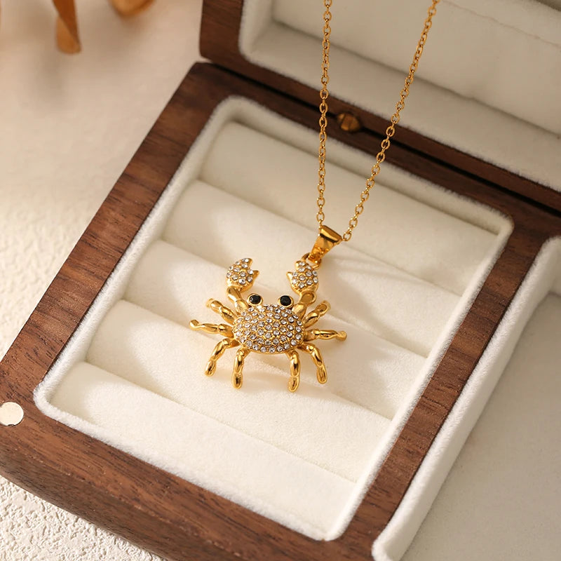 EILIECK Women's Cute Trendy Dragonfly Pendant Necklace 18K Gold-plated Stainless Steel Neck Chain Daily Water-resistant Jewelry