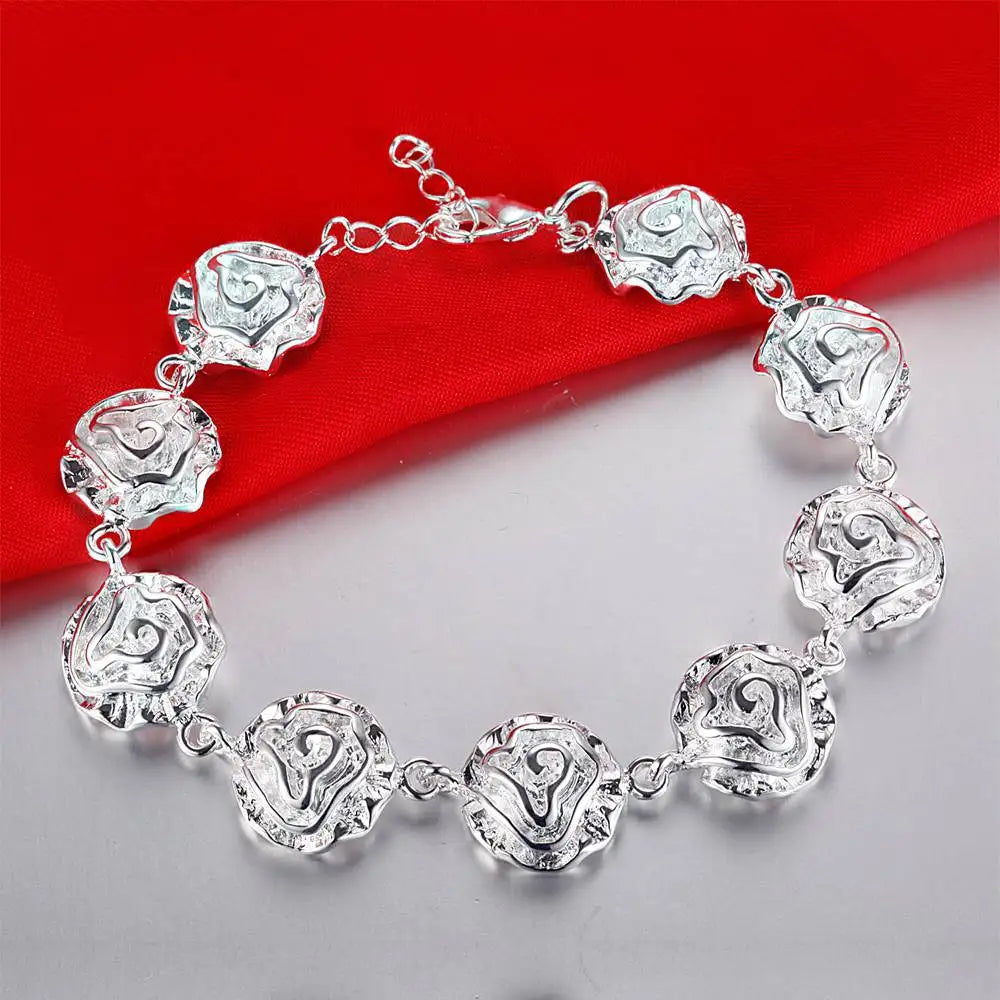 925 Sterling Silver Bracelet Dolphin High Quality Romance Chain For Women Fashion Engagement Party Wedding Jewelry Gift