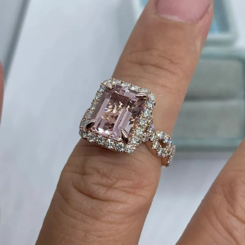 Rings for Women Brilliant Cubic Zirconia Wedding Engagement Female Accessories Fancy Proposal Ring Gift Trendy Jewelry