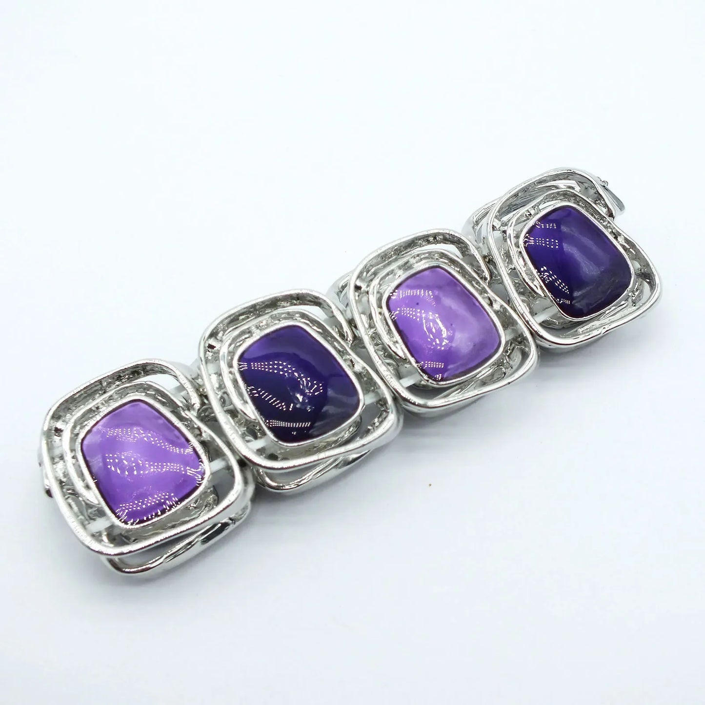 Oil-dropped Hollow Geometric Elastic Bracelets for Woemn 2025  New in Retro Light Luxury Bracelet Design Unique Hand Jewelry