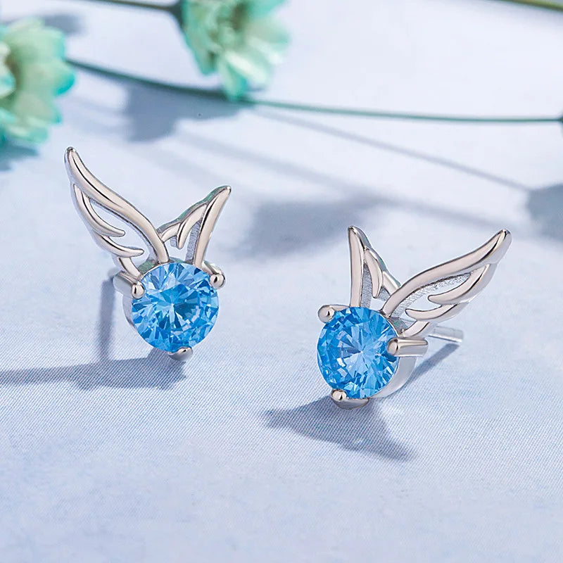 New 925 Sterling Silver Earrings AAA Zircon For Women Exquisite Student Girlfriend Jewelry Accessories Wedding Fashion Gift