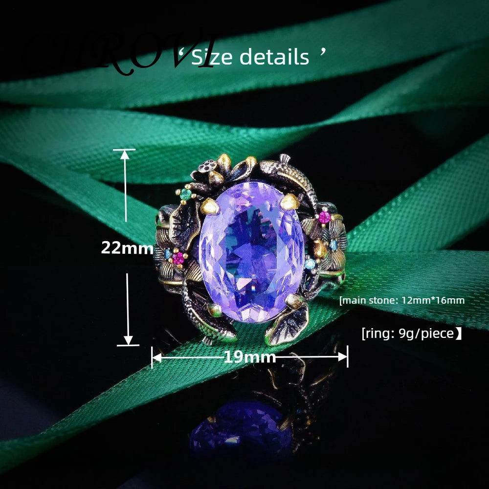 925 pure silver retro court-style double fish playing lotus set , lotus leaf bracelet, gemstone pendant ring, open style