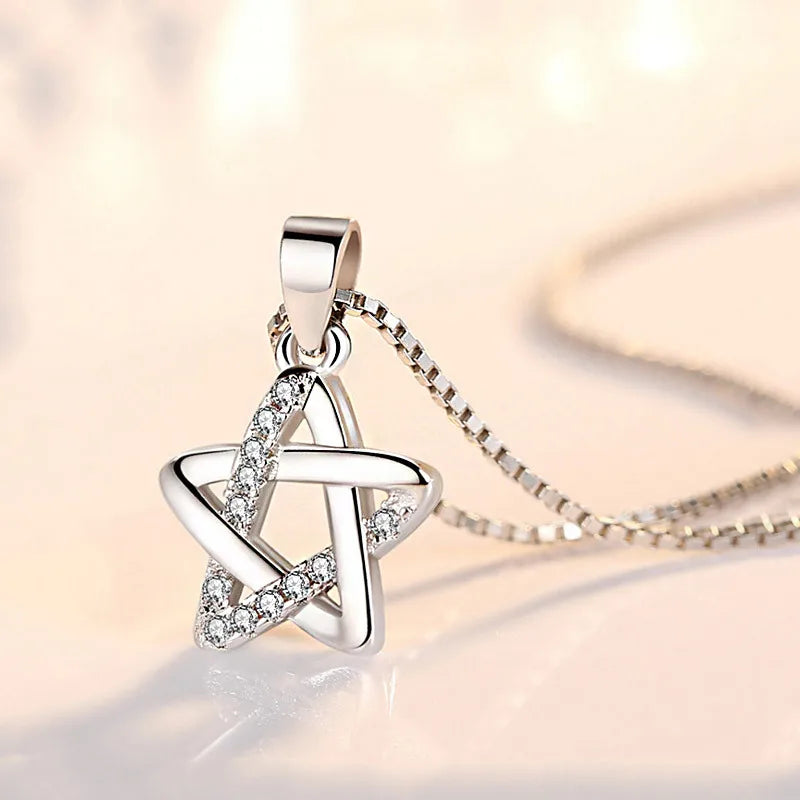 925 Sterling silver necklace pendant High quality Heart Fashion jewelry chains For Women Men Wedding Birthday Party Gift