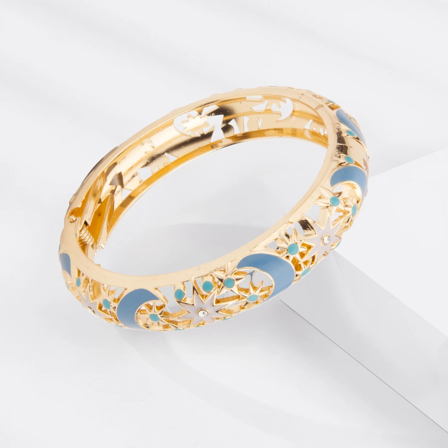 1/2PC Bangle For Women Cloisonne Bracelet On Hand Double Enamel Bangle Set Indian Style Arab Women's Jewelry Accessories Trendy