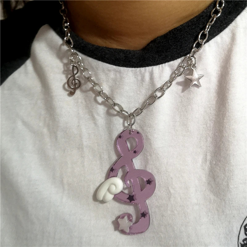 Gothic Y2K Sweet Cool Girl Necklace Choker Cute Trendy 2026 NEW Chains Neck