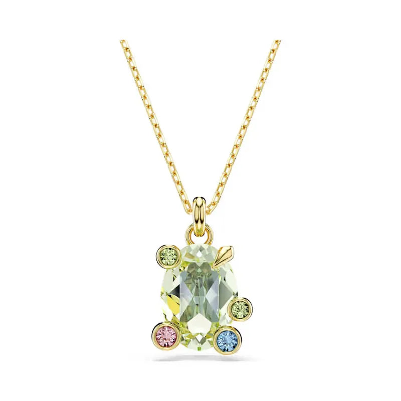 2026 New Trend Fine Anniversary Jewelry Sets Charming Blue Flower Green Water Drop Crystal Luxury Women's Necklace Ring Earrings