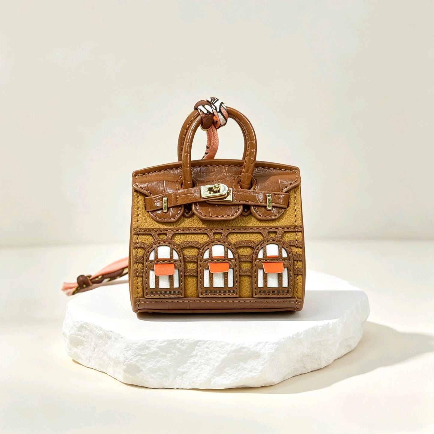 Mini Hanging Small Home Light Luxury New Fashion Decoration Envelope Headphone Leather Purse Leather Pendant Mini Keychain