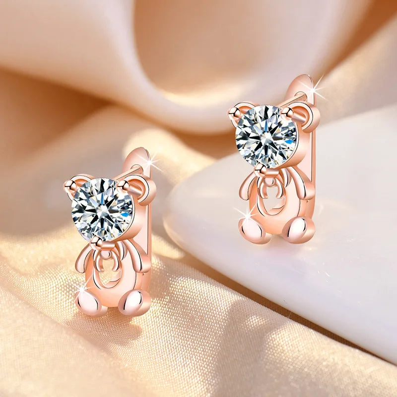 925 Sterling Silver Earrings stud Butterfly For Women Exquisite Student Girlfriend Jewelry Accessories Wedding Fashion Gift