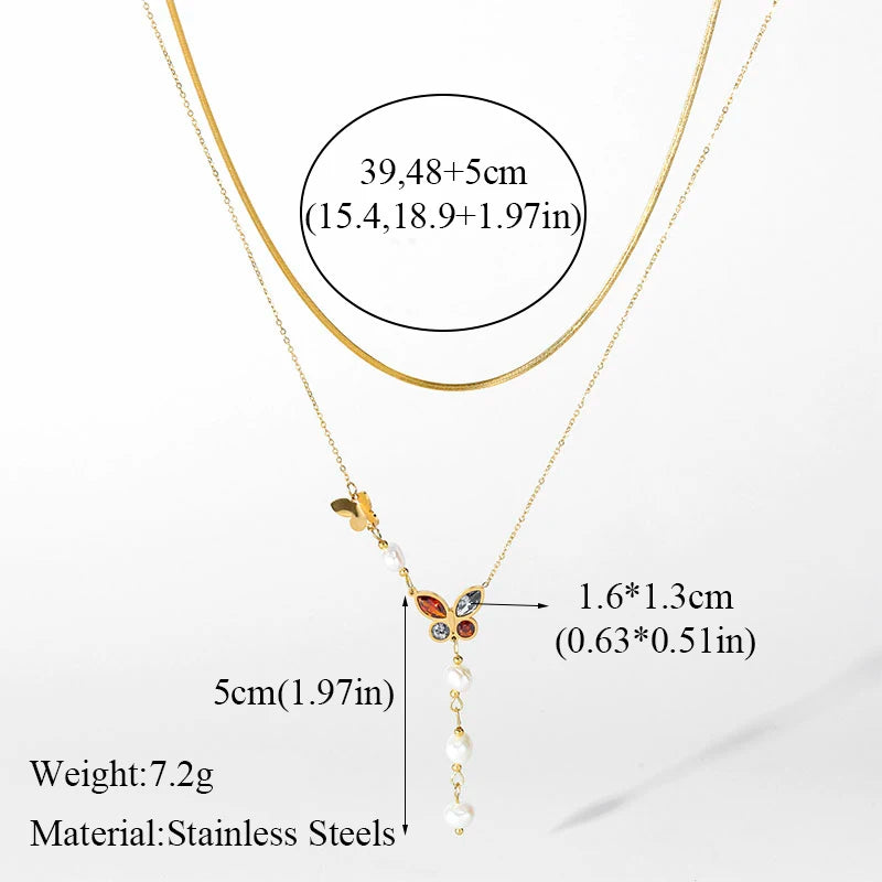 EILIECK 316L Stainless Steel Chain Love Heart Pendant Fot Women Shiny Necklace Wedding Jewelry Gifts Fashion Necklace for Girls