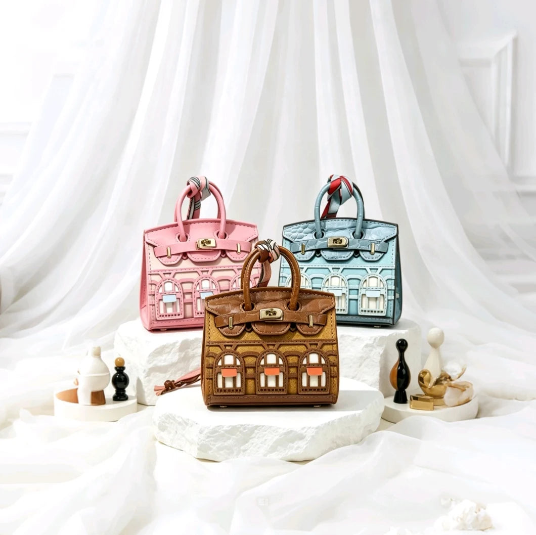 Mini Hanging Small Home Light Luxury New Fashion Decoration Envelope Headphone Leather Purse Leather Pendant Mini Keychain